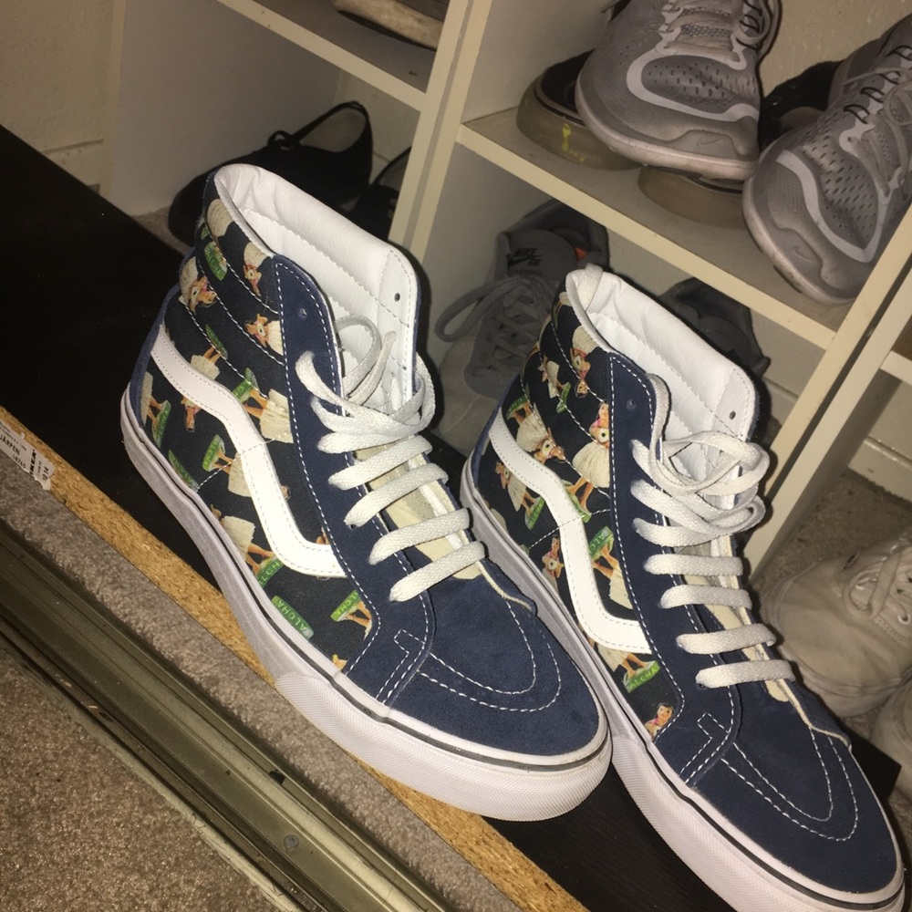 Hula Girl Vans Hi-Tops
